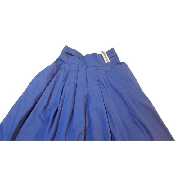 NWT Tulle A-Line Pleated Purple Skirt Large 100% Cotton Classic Designer Boho‎ - Picture 5 of 16